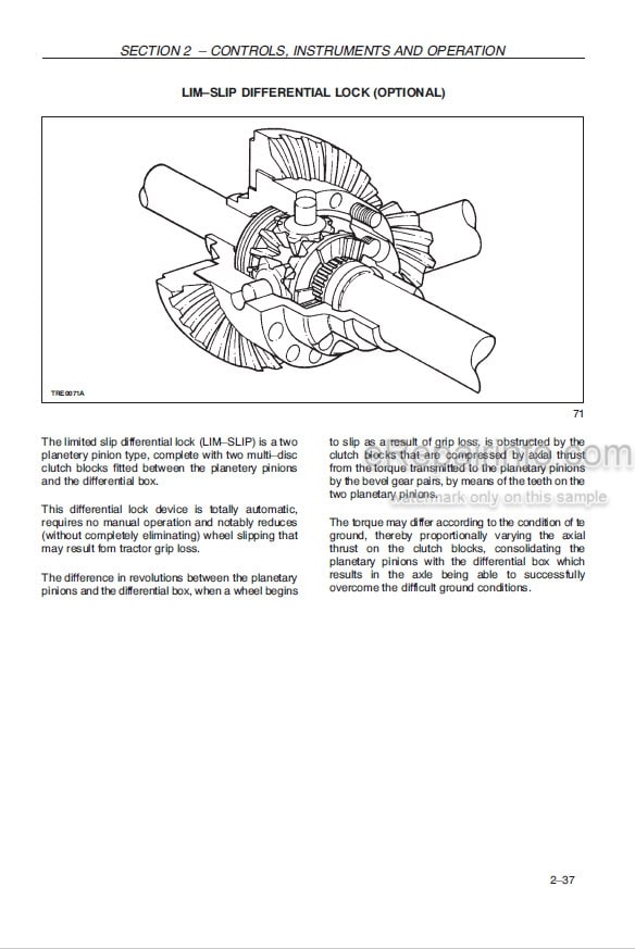 Photo 5 - Case IH JX95HC Operators Manual And Supplement Tractor