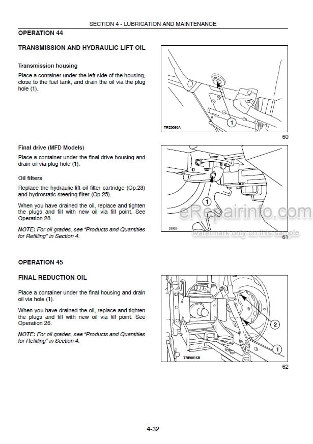 Photo 7 - Case IH JX90 JX95 Operators Manual Tractor Z7JP01001- Z7AP11001-