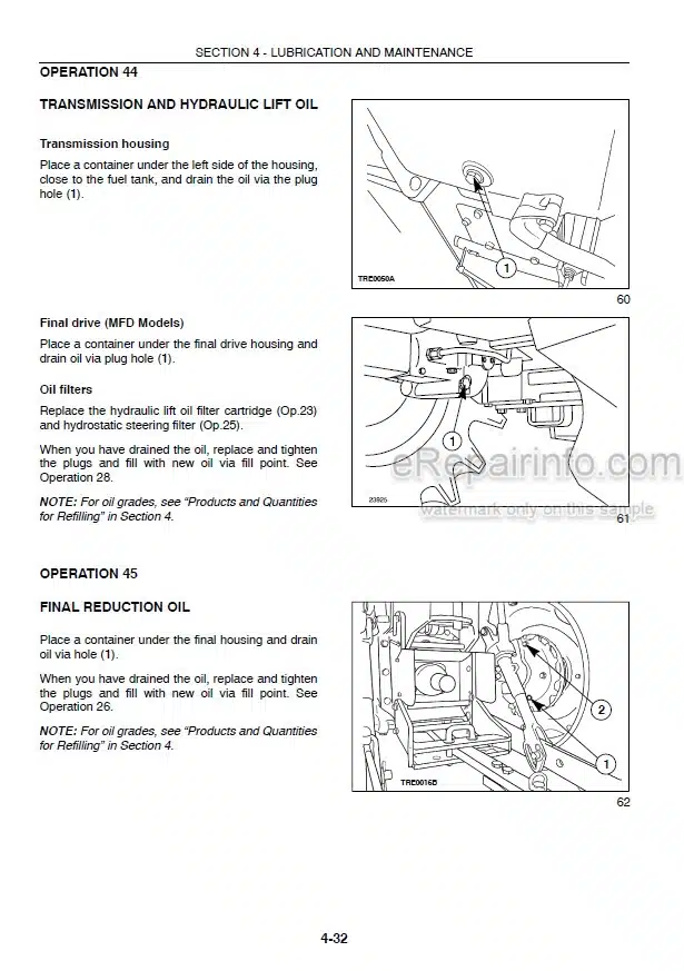 Photo 7 - Case IH JX90 JX95 Operators Manual Tractor Z7JP01001- Z7AP11001-
