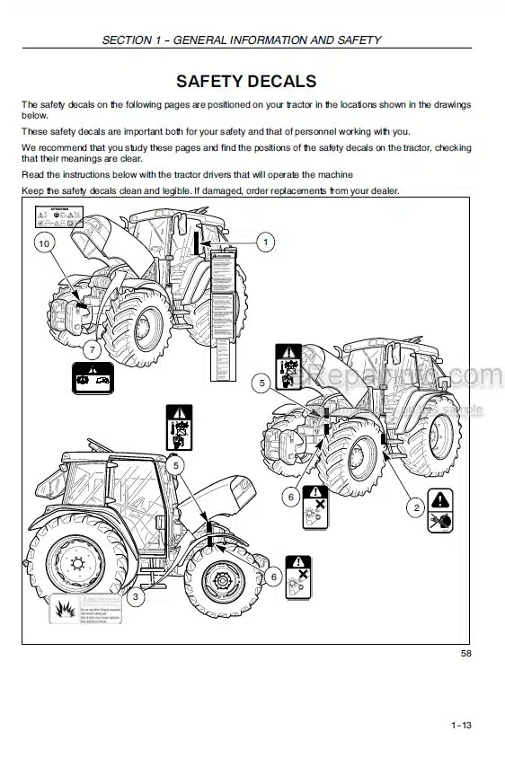 Photo 5 - Case IH JXU75 JXU85 JXU95 JXU105 Operators Manual Tractor