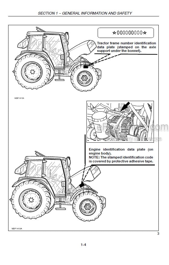 Photo 6 - Case IH JXU75 JXU85 JXU95 JXU105 JXU115 Operators Manual Tractor