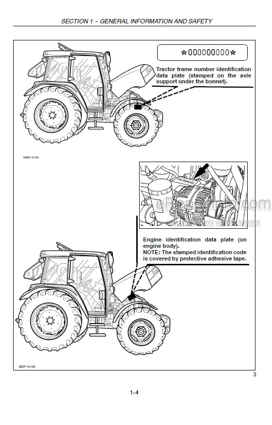 Photo 6 - Case IH JXU75 JXU85 JXU95 JXU105 JXU115 Operators Manual Tractor
