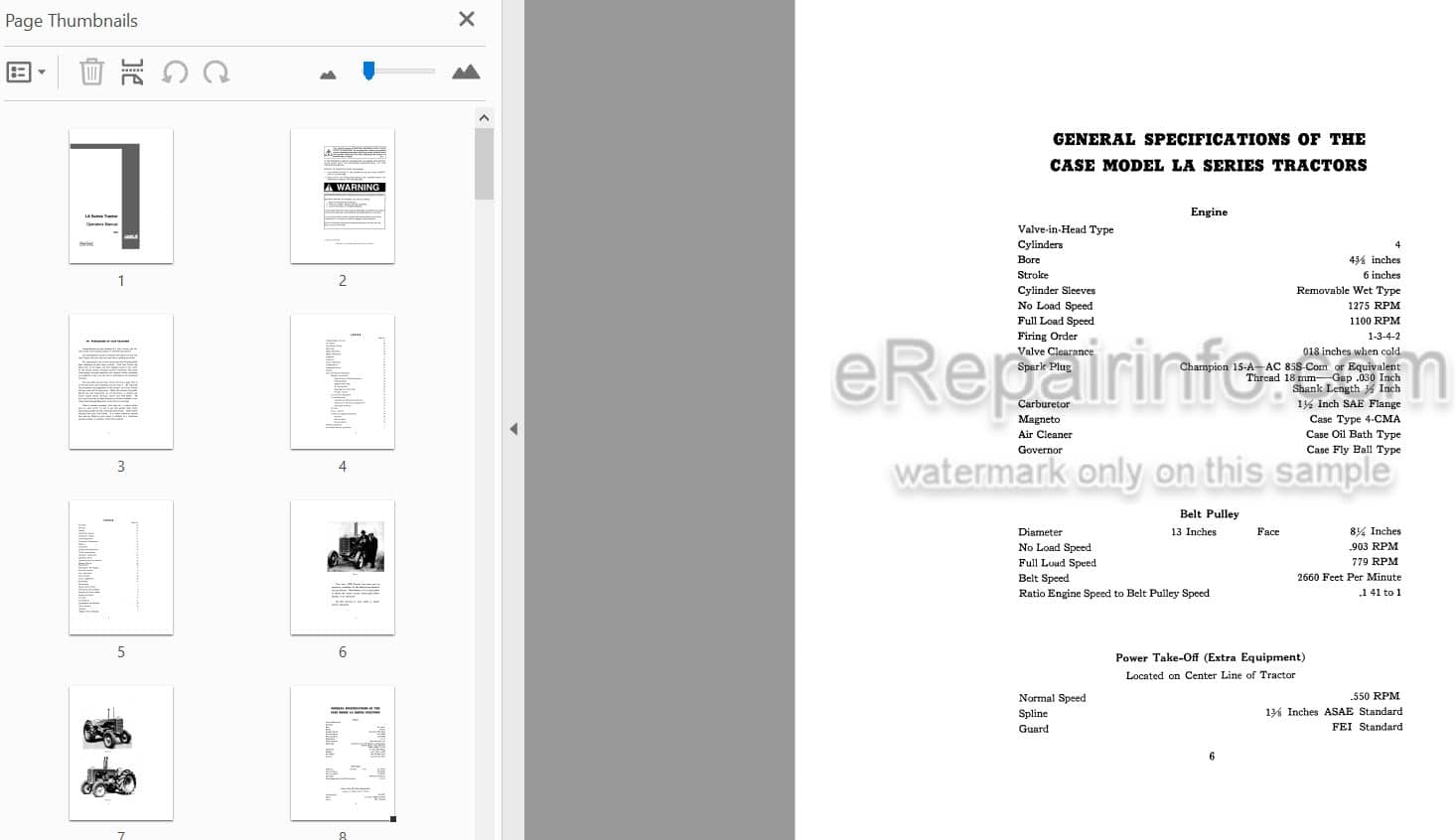 Photo 3 - Case IH LA Series Operators Manual Tractor