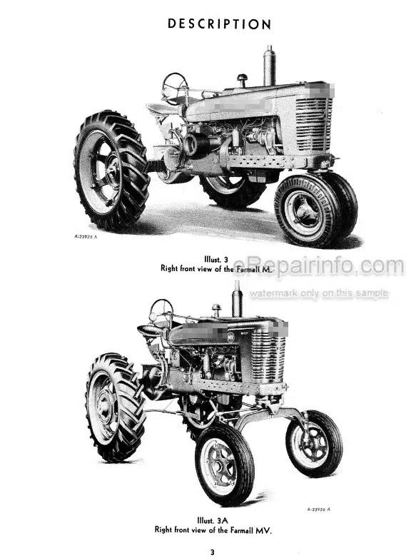 Photo 4 - Case IH M MV Operators Manual Tractor
