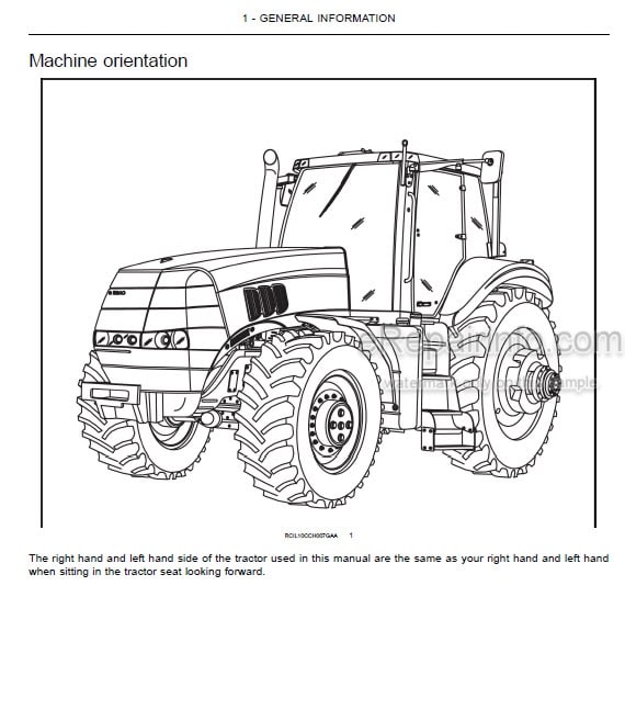 Photo 4 - Case IH Magnum 180 190 210 225 Operators Manual Tractor ZARH06086-