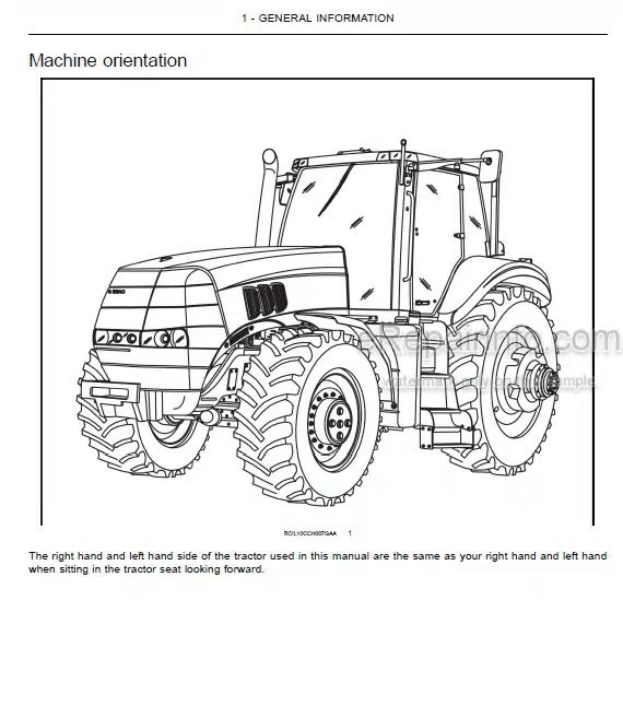 Photo 4 - Case IH Magnum 180 190 210 225 Operators Manual Tractor ZARH06086-