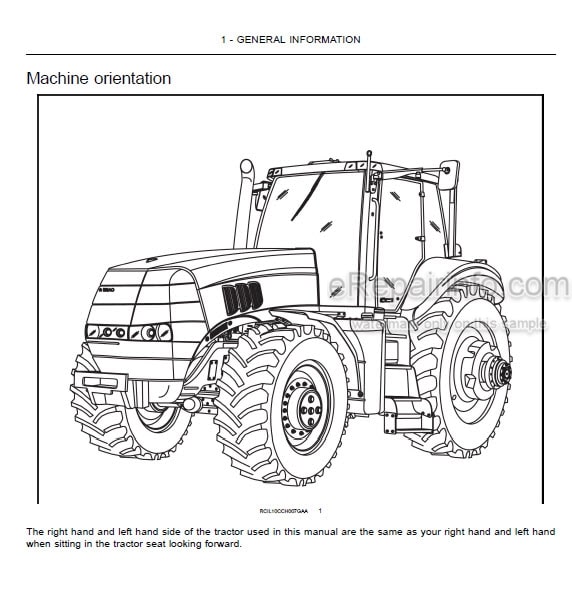 Photo 4 - Case IH Magnum 180 190 210 225 Operators Manual Tractor ZCRH01001-