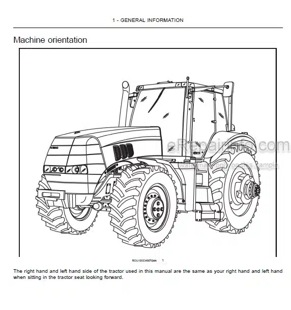 Photo 4 - Case IH Magnum 180 190 210 225 Operators Manual Tractor ZCRH01001-