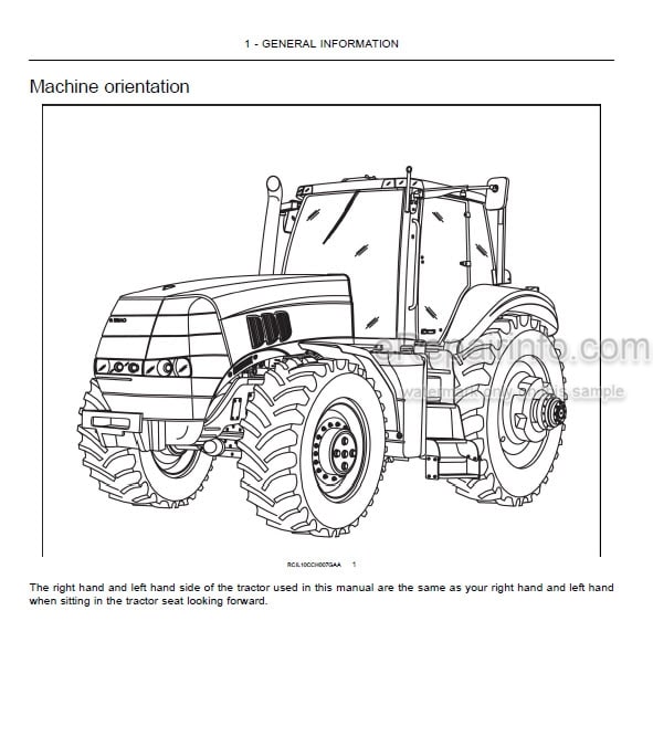 Photo 4 - Case IH Magnum 180 190 210 225 Operators Manual Tractor ZDRH02955-