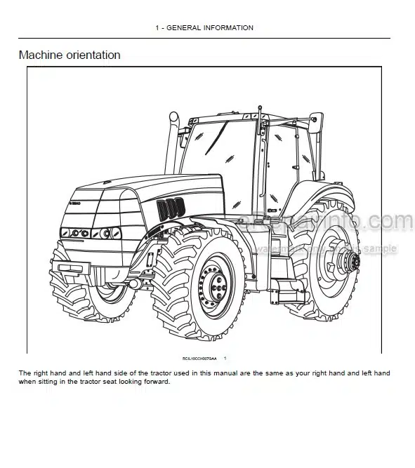 Photo 4 - Case IH Magnum 180 190 210 225 Operators Manual Tractor ZDRH02955-