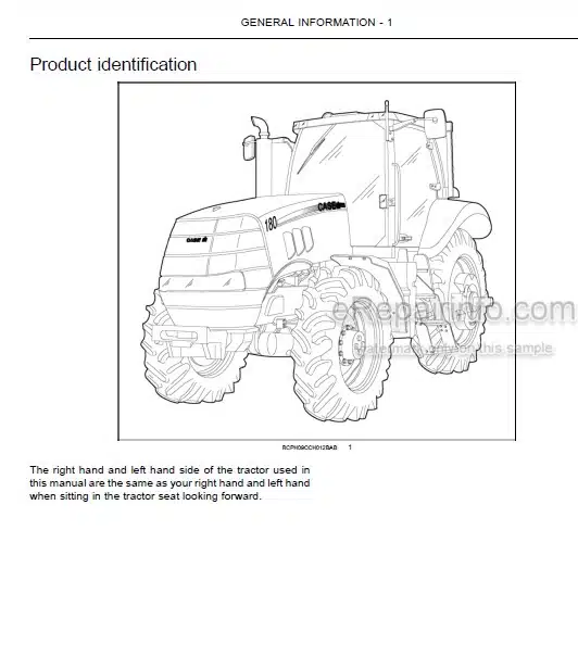 Photo 4 - Case IH Magnum 180 190 210 Operators Manual Tractor