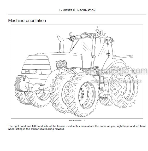 Photo 4 - Case IH Magnum 180 200 220 240 Operators Manual Tractor ZGRH05001-