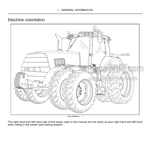 Photo 4 - Case IH Magnum 180 200 220 240 Operators Manual Tractor ZGRH05001-
