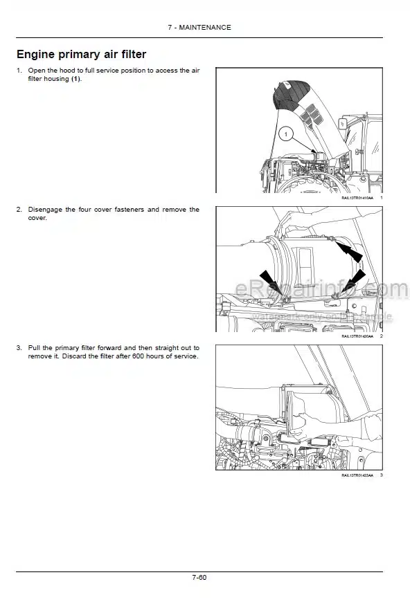 Photo 2 - Case IH Magnum 180 200 220 240 Operators Manual Tractor ZHRH04001-