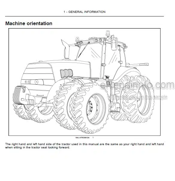 Photo 4 - Case IH Magnum 180 200 220 240 Operators Manual Tractor ZJRH04001-