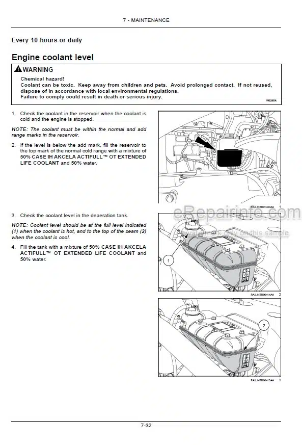Photo 1 - Case IH Magnum 180 200 220 240 Operators Manual Tractor ZJRH04001-