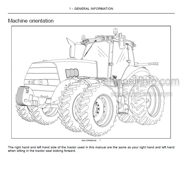 Photo 4 - Case IH Magnum 180 200 220 240 Operators Manual Tractor ZERH08100-