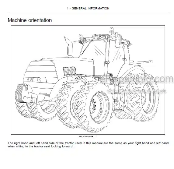 Photo 4 - Case IH Magnum 180 200 220 240 Operators Manual Tractor ZERH08100-