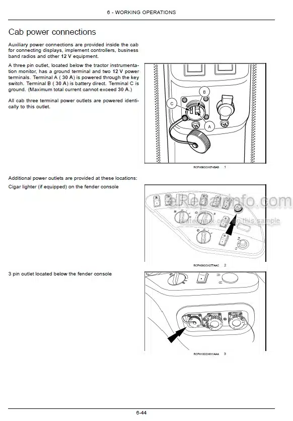 Photo 5 - Case IH Magnum 180 200 220 240 Operators Manual Tractor ZERH08100-