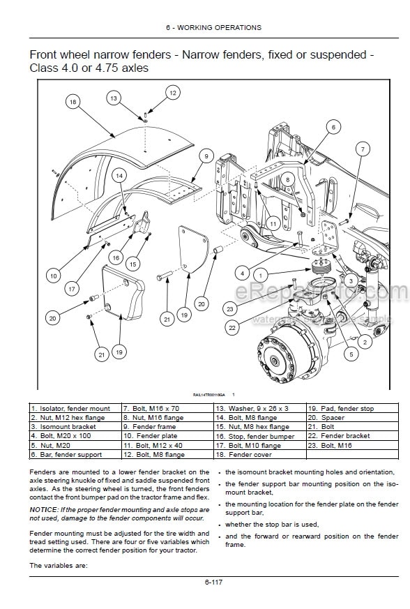 Photo 5 - Case IH Magnum 180 200 220 240 Operators Manual Tractor ZERH08100-