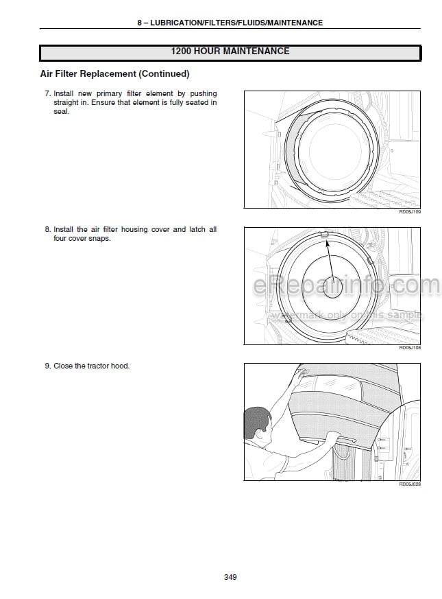 Photo 2 - Case IH Magnum 215 245 275 305 335 Operators Manual Tractor Z7RZ05000-