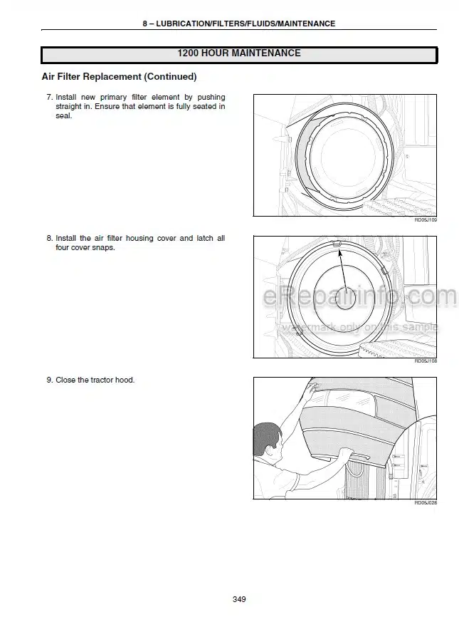 Photo 3 - Case IH Magnum 215 245 275 305 335 Operators Manual Tractor Z7RZ05000-
