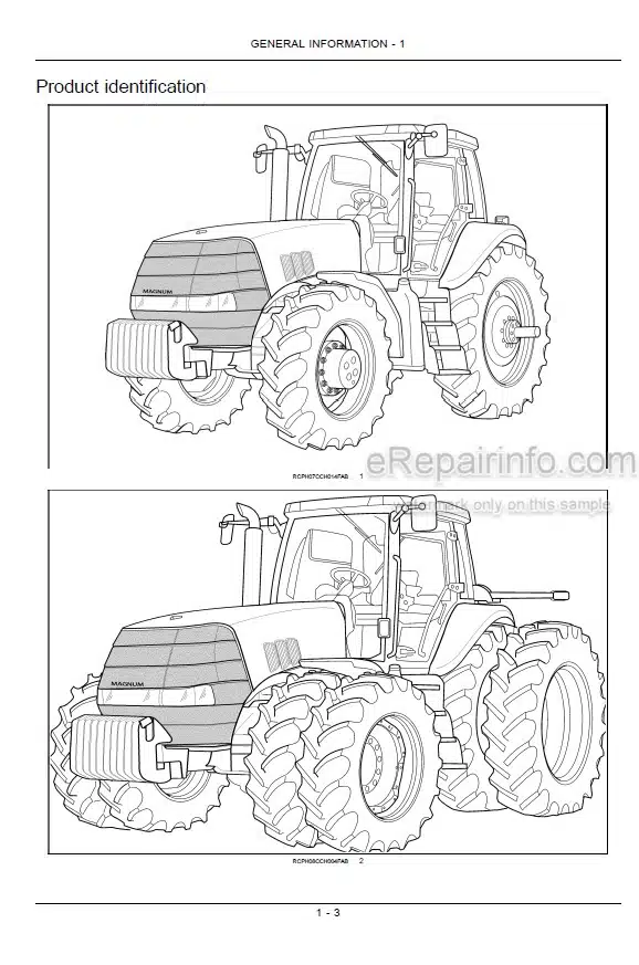 Photo 4 - Case IH Magnum 215 245 275 305 335 Operators Manual Tractor Z8RZ06001-