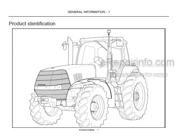 Photo 4 - Case IH Magnum 225 250 280 310 335 Operators Manual Tractor