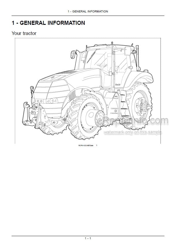 Photo 6 - Case IH Magnum 235 260 290 315 240 Operators Manual Tractor