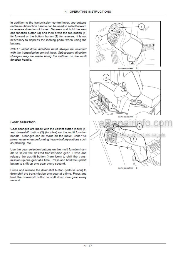 Photo 1 - Case IH Magnum 235 260 290 315 340 Operators Manual Tractor ZBRD07000-