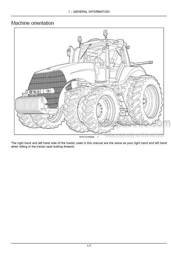 Photo 5 - Case IH Magnum 235 260 290 315 340 Operators Manual Tractor ZCRD05700-