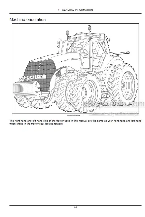 Photo 5 - Case IH Magnum 235 260 290 315 340 Operators Manual Tractor ZCRD05700-