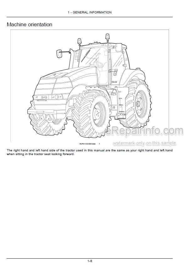 Photo 5 - Case IH Magnum 235 260 290 340 370 Operators Manual Tractor ZCRD02585-