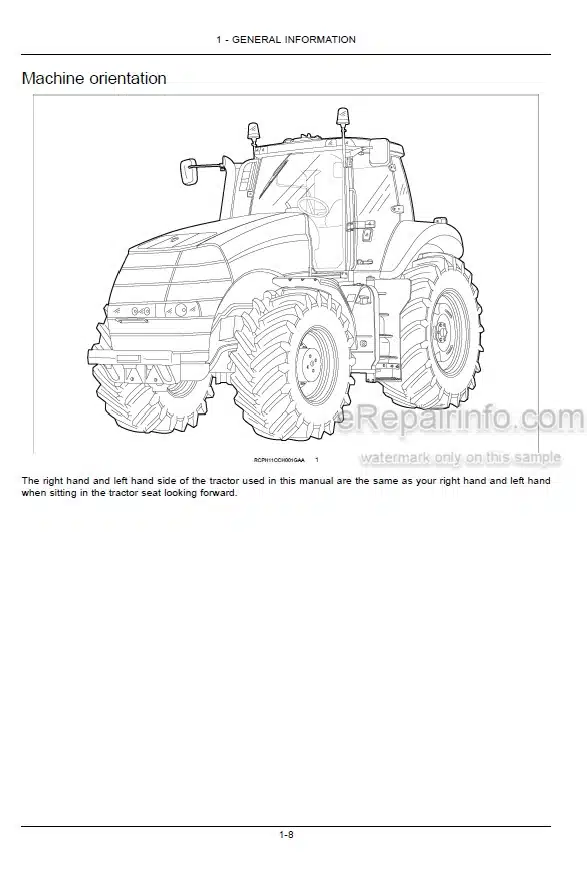 Photo 5 - Case IH Magnum 235 260 290 340 370 Operators Manual Tractor ZCRD02585-
