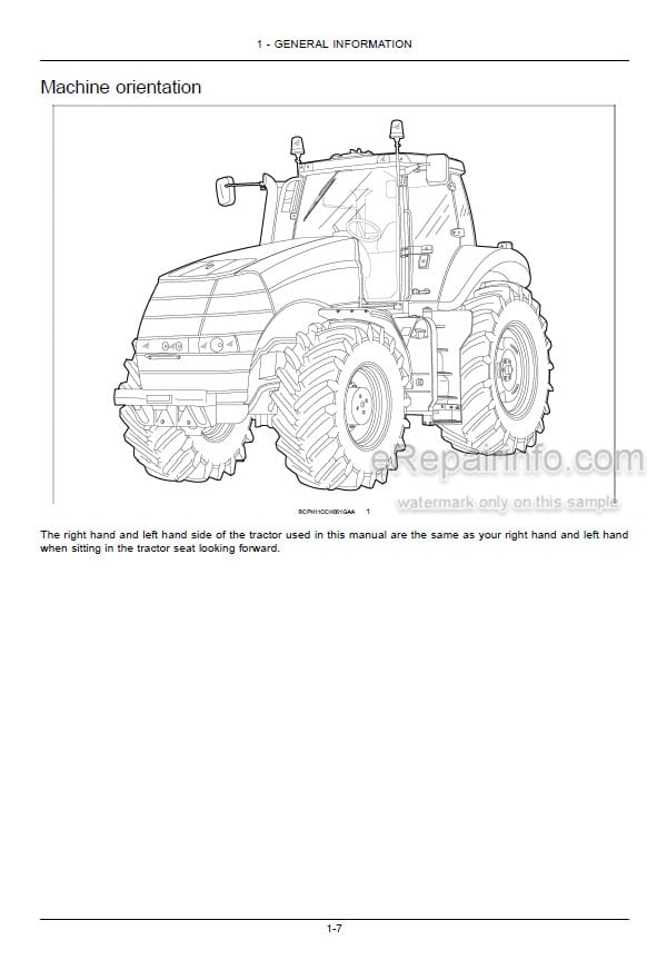 Photo 5 - Case IH Magnum 235 260 290 315 340 370 Operators Manual Tractor ZDRD06500-