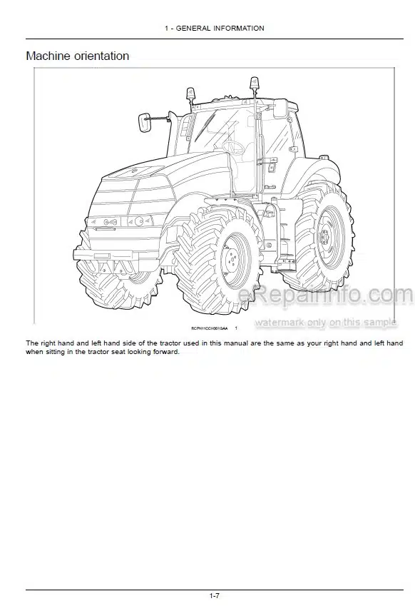 Photo 5 - Case IH Magnum 235 260 290 315 340 370 Operators Manual Tractor ZDRD06500-