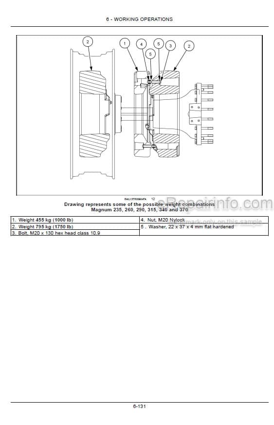 Photo 3 - Case IH Magnum 250 280 310 340 380 Operators Manual Tractor ZERF04500-