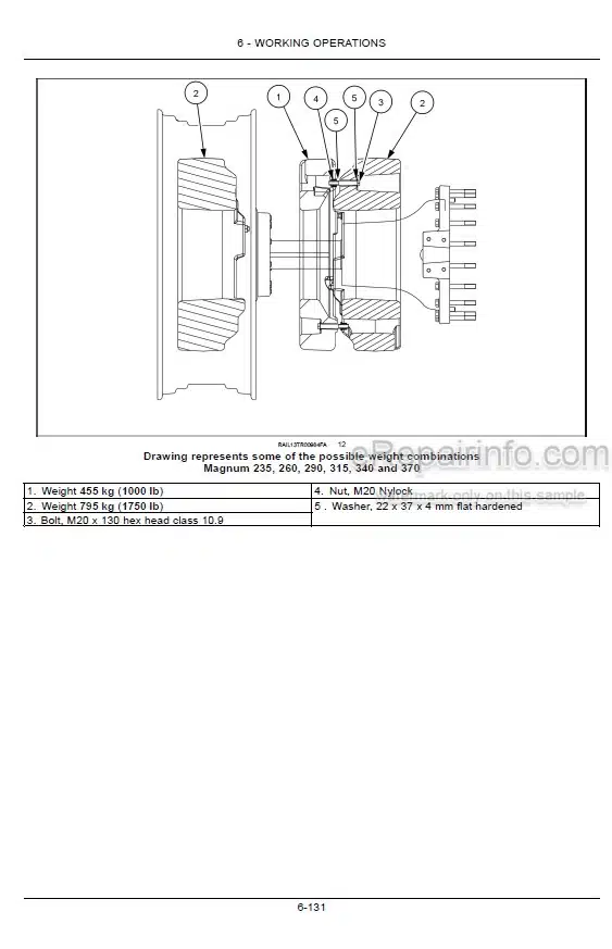 Photo 3 - Case IH Magnum 250 280 310 340 380 Operators Manual Tractor ZERF04500-