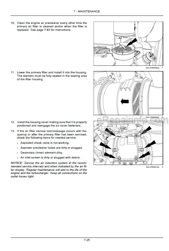 Photo 8 - Case IH Magnum Rowtrac 250 280 310 340 380 Operators Manual tractor ZHRF04001-