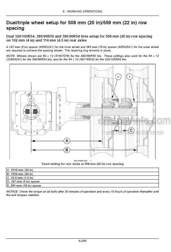 Photo 3 - Case IH Magnum Rowtrac 250 280 310 340 380 Operators Manual tractor ZHRF04001-
