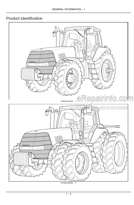 Photo 4 - Case IH Magnum 255 Series Operators Manual Tractor ZARZ01001-