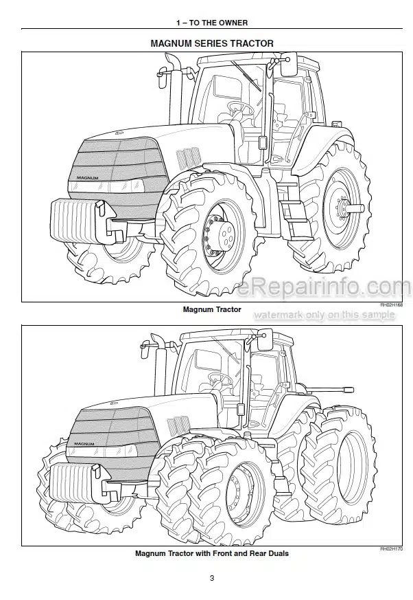 Photo 4 - Case IH Magnum 255 Series Operators Manual Tractor Z7RZ05000-