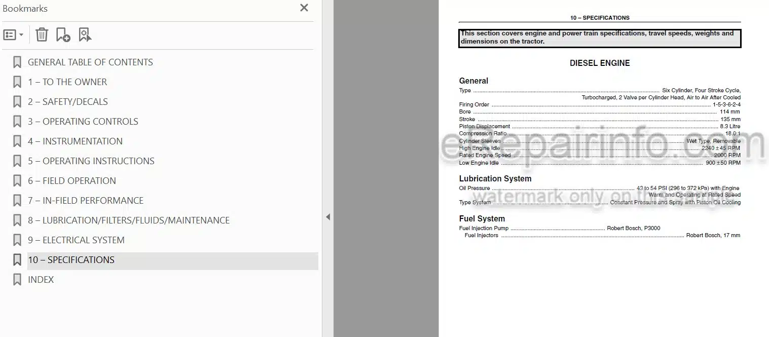 Photo 3 - Case IH Magnum 255 Series Operators Manual Tractor Z7RZ05000-