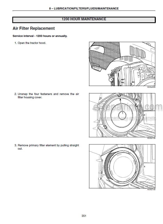 Photo 6 - Case IH Magnum 255 Series Operators Manual Tractor Z8RZ06001-