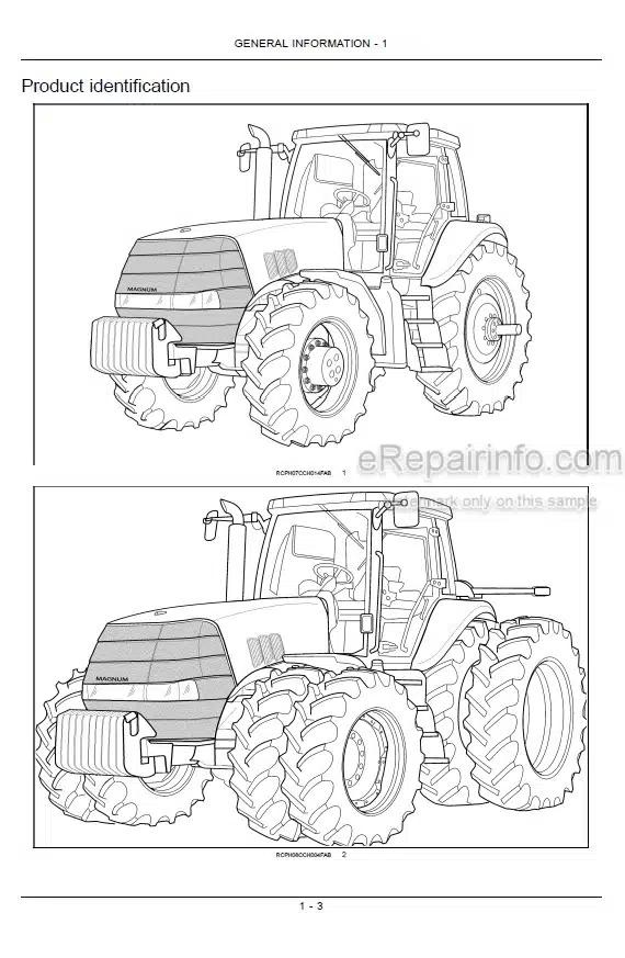 Photo 4 - Case IH Magnum 255 Series Operators Manual Tractor Z8RZ06001-