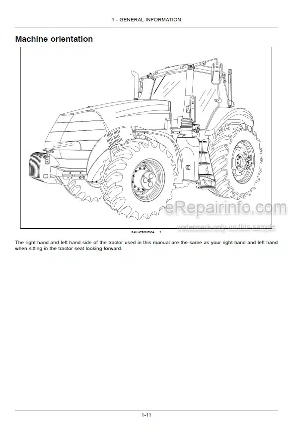 Photo 4 - Case IH Magnum 2654 3154 3404 Operators Manual Tractor