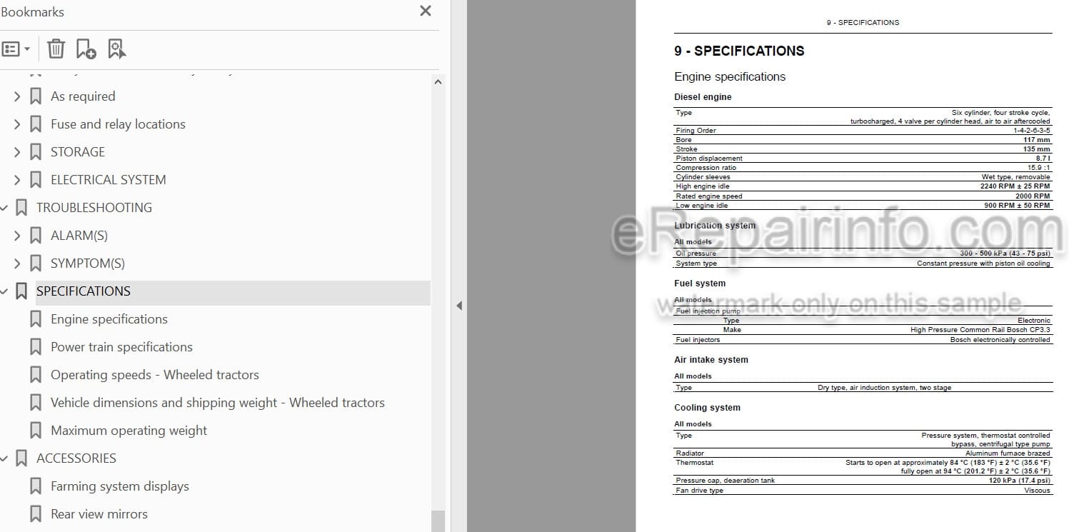 Photo 3 - Case IH Magnum 2654 3154 Operators Manual Tractor ZGRF05001-