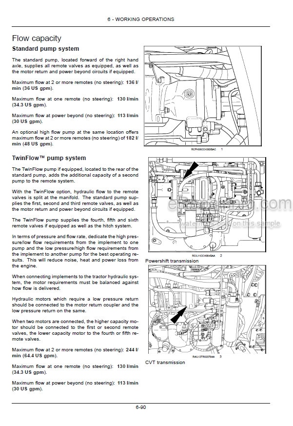 Photo 7 - Case IH Magnum Rowtrac 250 280 310 340 380 Operators Manual Tractor ZFRF05001-