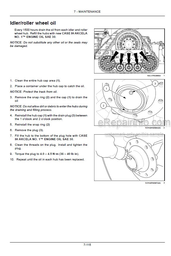 Photo 4 - Case IH Magnum Rowtrac 250 280 310 340 380 Operators Manual Tractor ZHRF94001-