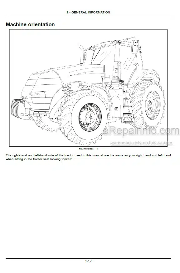 Photo 5 - Case IH Magnum Rowtrac 250 280 310 340 380 Operators Manual Tractor ZHRF94001-